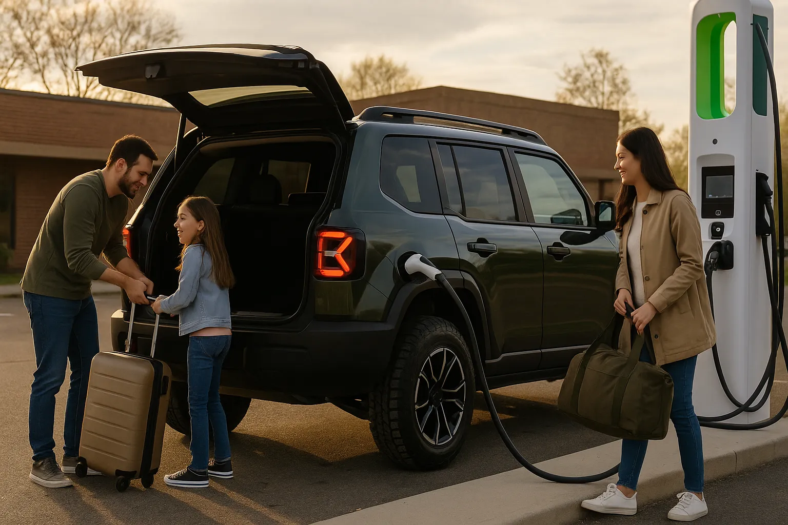 2026 Jeep Recon Elektro-SUV fährt auf einem felsigen Trail in einer Wüstenlandschaft unterstützendes Bild 2