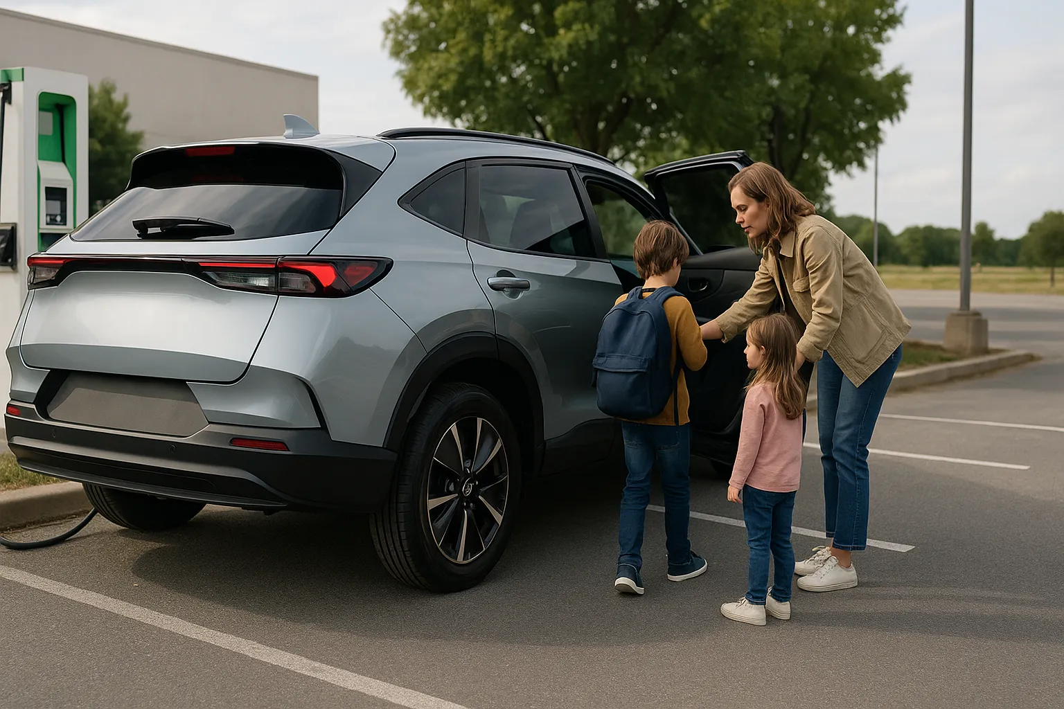 Fahrzeuge von Honda, Nissan und Mitsubishi gemeinsam in einer modernen Studioumgebung geparkt, unterstützendes Bild 2