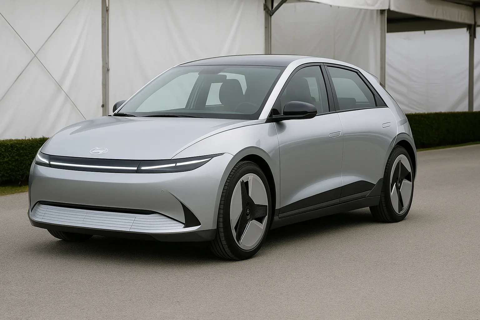 Hyundai Aero Hatch electric concept displayed at the Goodwood Festival of Speed